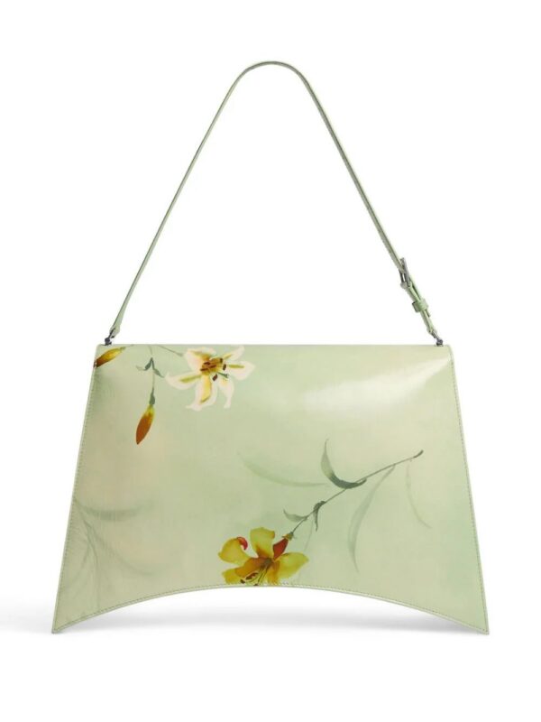 Balenciaga  large Crush floral-print shoulder bag