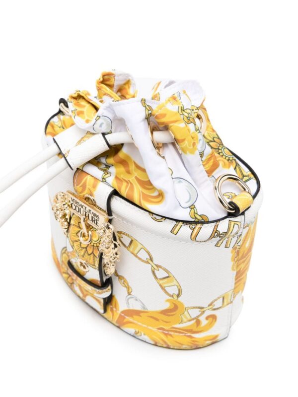 Versace Jeans Couture Chain Couture-print bucket bag