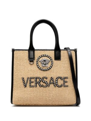 20840902_50766221_1000.jpg Versace small La Medusa studded tote bag