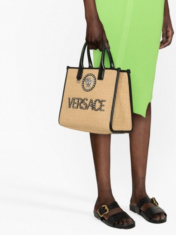 20840902_50766238_1000.jpg Versace small La Medusa studded tote bag
