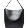 20848963_50835698_1000.jpg Stella McCartney embossed-crocodile effect tote bag