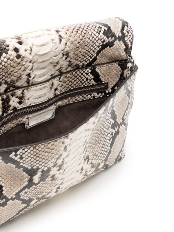 20913743_52061960_1000.jpg Michael Kors Collection Ali fringed python-embossed clutch bag