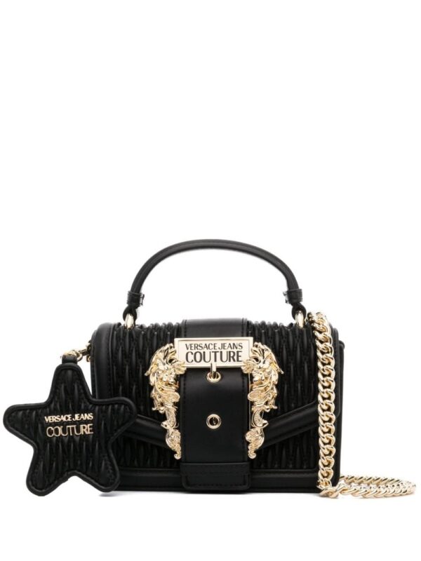 Versace Jeans Couture Baroque-buckle shoulder bag