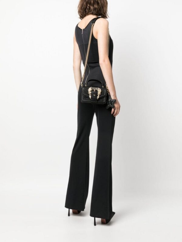 Versace Jeans Couture Baroque-buckle shoulder bag