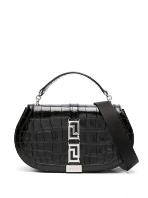 20937039_51466879_1000.jpg Versace Greca Goddess crocodile-embossed shoulder bag