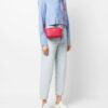 Emporio Armani  logo-strap pebbled shoulder bag