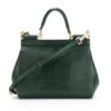 11172099_5643783_1000.jpg Dolce & Gabbana small Sicily iguana-print top-handle bag
