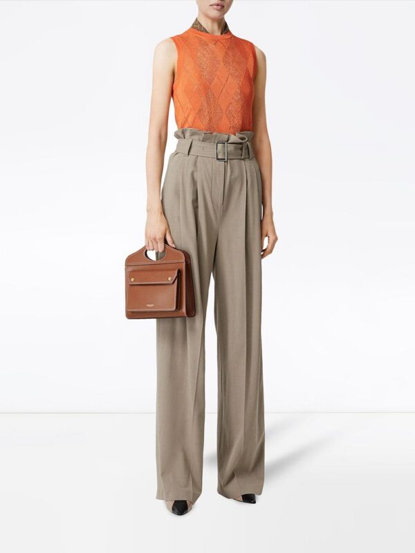 14174566_18967281_1000.jpg Burberry Mini Topstitch Detail Leather Pocket Bag