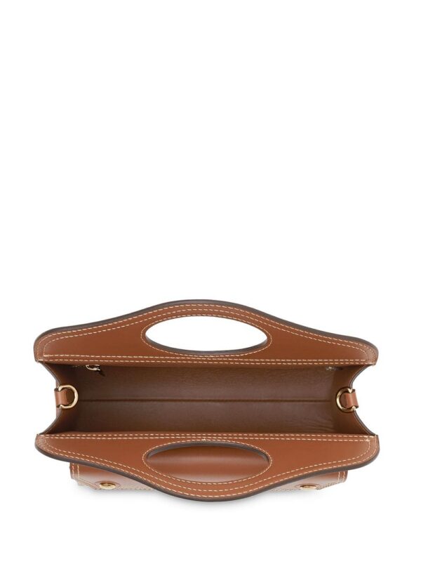 14174566_18967287_1000.jpg Burberry Mini Topstitch Detail Leather Pocket Bag