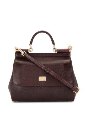 14698182_24956762_1000.jpg Dolce & Gabbana medium Sicily iguana-print top-handle bag