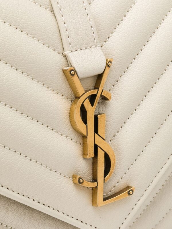 14727950_25467124_1000.jpg Saint Laurent logo plaque quilted shoulder bag