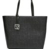14879976_32521156_1000.jpg Armani Exchange embossed-logo pattern tote bag