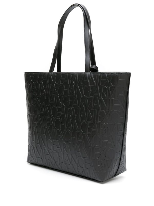14879976_32521157_1000.jpg Armani Exchange embossed-logo pattern tote bag
