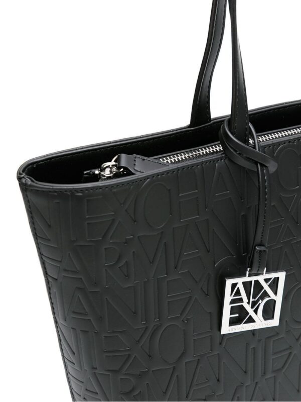 14879976_32521158_1000.jpg Armani Exchange embossed-logo pattern tote bag