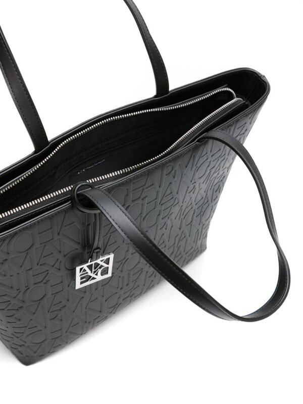 14879976_32521159_1000.jpg Armani Exchange embossed-logo pattern tote bag