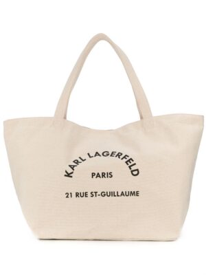 15070433_25489065_1000.jpg Karl Lagerfeld Rue St-Guillaume canvas tote bag