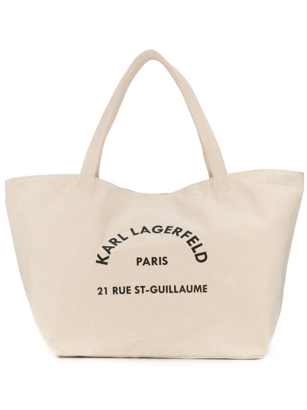 15070433_25489065_1000.jpg Karl Lagerfeld Rue St-Guillaume canvas tote bag