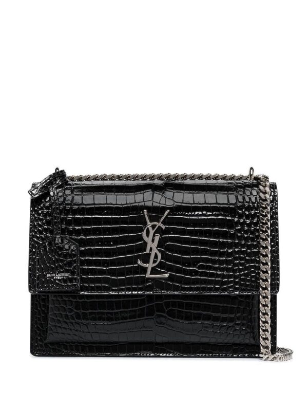 15400593_27422129_1000.jpg Saint Laurent Sunset croc-effect shoulder bag