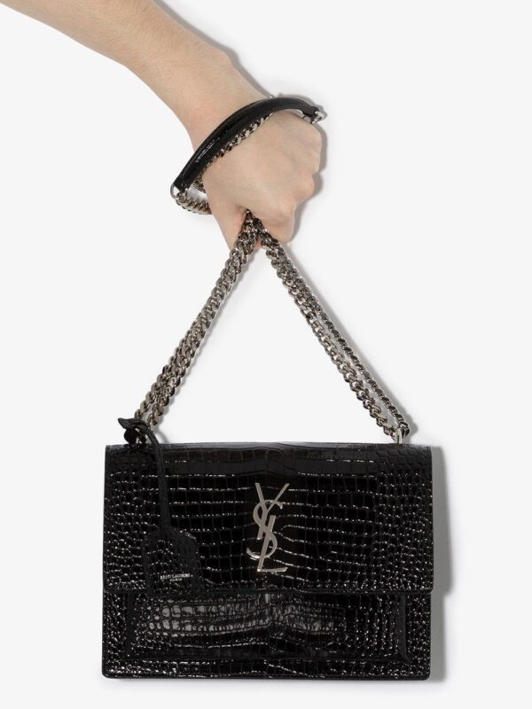 15400593_27422137_1000.jpg Saint Laurent Sunset croc-effect shoulder bag