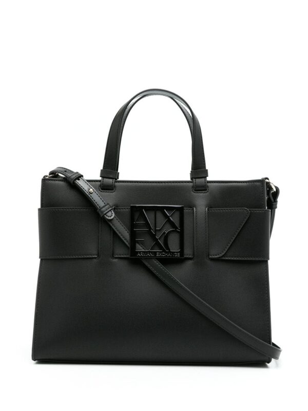 15872891_33217080_1000.jpg Armani Exchange logo belt-strap tote bag