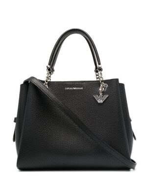 16073429_30251507_1000.jpg Emporio Armani pebbled effect chain strap tote bag