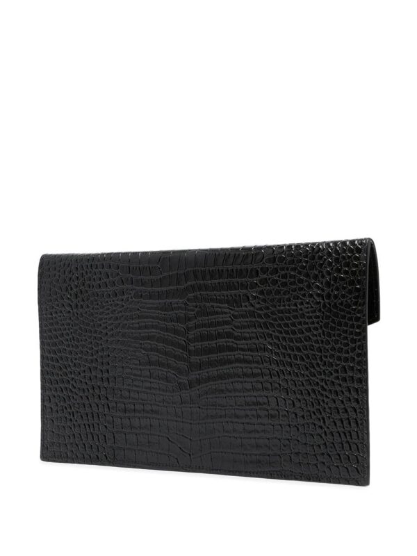 16320683_32109535_1000.jpg Saint Laurent Uptown crocodile-embossed pouch