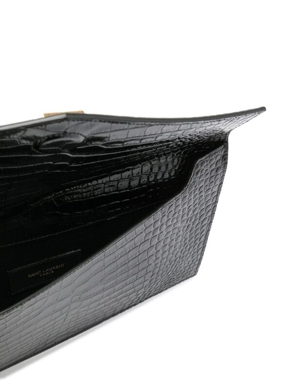 16320683_32110452_1000.jpg Saint Laurent Uptown crocodile-embossed pouch