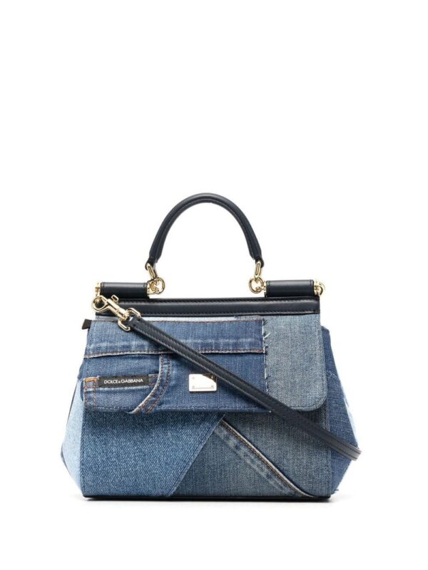 16547416_32251822_1000.jpg Dolce & Gabbana small Sicily patchwork denim shoulder bag