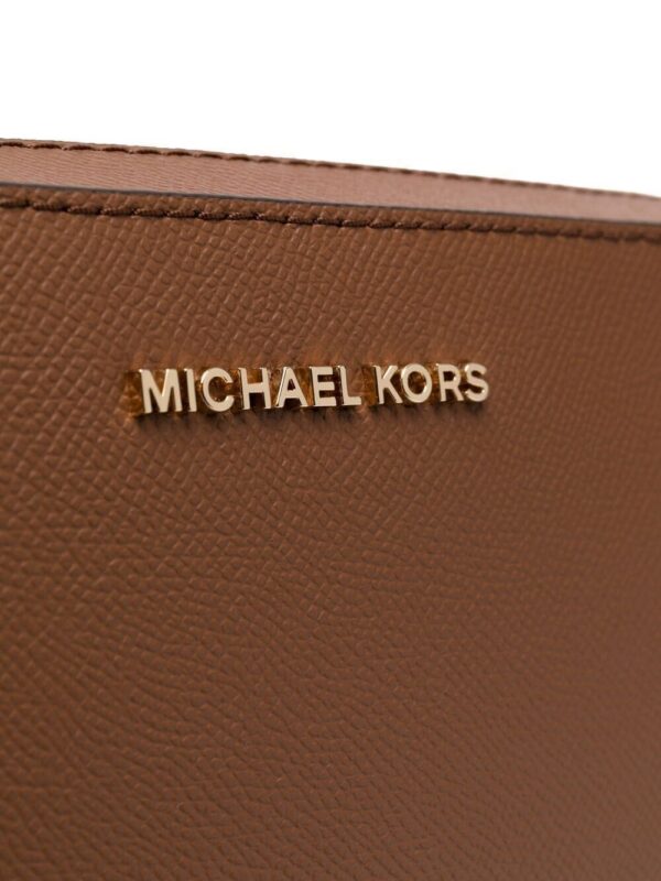 16691733_32941433_1000.jpg Michael Michael Kors logo-plaque leather satchel bag