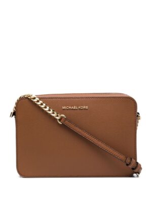 16691733_32941434_1000.jpg Michael Michael Kors logo-plaque leather satchel bag