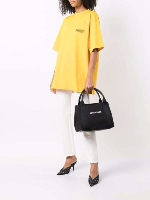 17174103_34983327_1000.jpg Balenciaga Navy Cabas logo tote bag