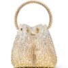 Jimmy Choo Bon Bon crystal-embellished bucket bag