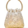 Jimmy Choo Bon Bon crystal-embellished bucket bag