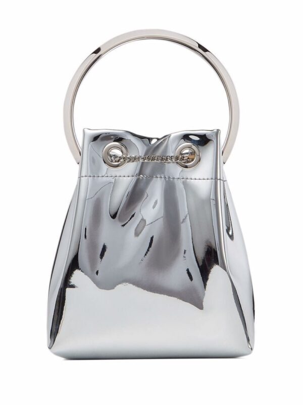 17500118_36372714_1000.jpg Jimmy Choo Bon Bon metallic-effect bucket bag