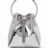 17500118_36373529_1000.jpg Jimmy Choo Bon Bon metallic-effect bucket bag