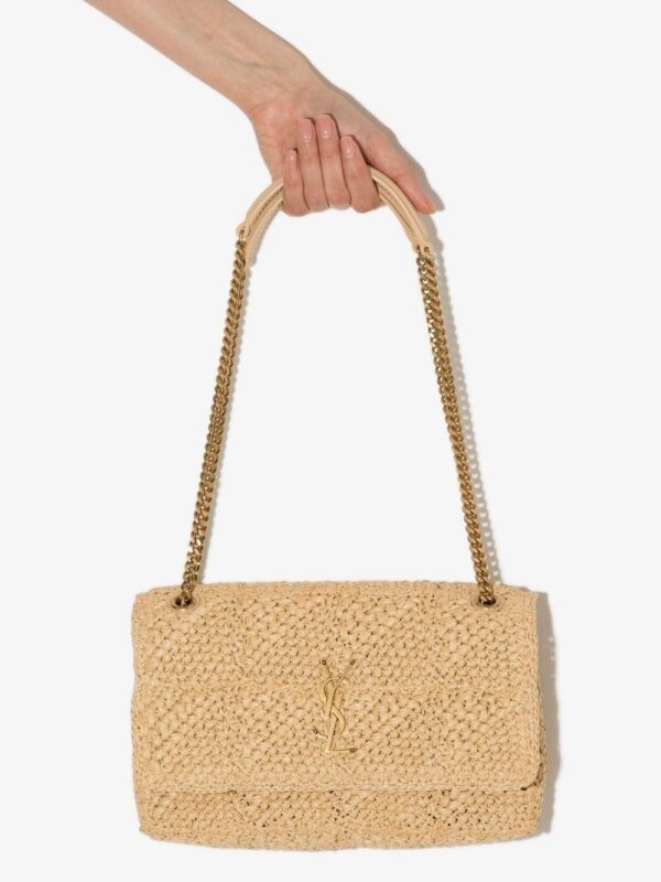 Saint Laurent woven chain strap bag
