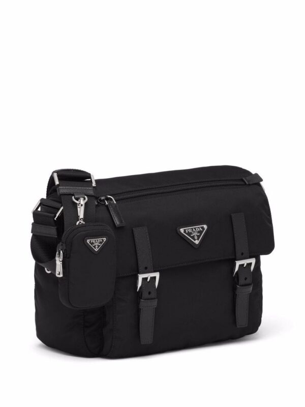 Prada Re-Nylon triangle logo-plaque shoulder bag