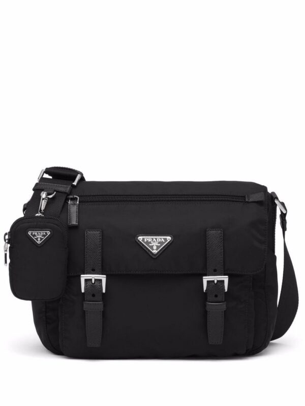 Prada Re-Nylon triangle logo-plaque shoulder bag