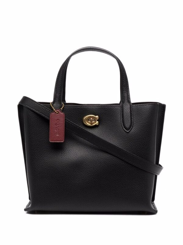 17979690_38036331_1000.jpg Coach tag-detail leather tote bag