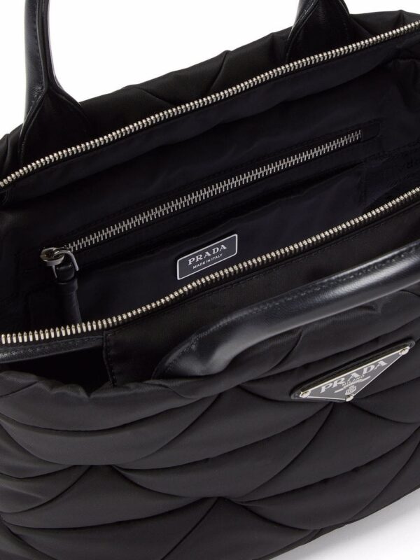 18193770_38801334_1000.jpg Prada Re-Nylon triangle-logo plaque padded tote bag
