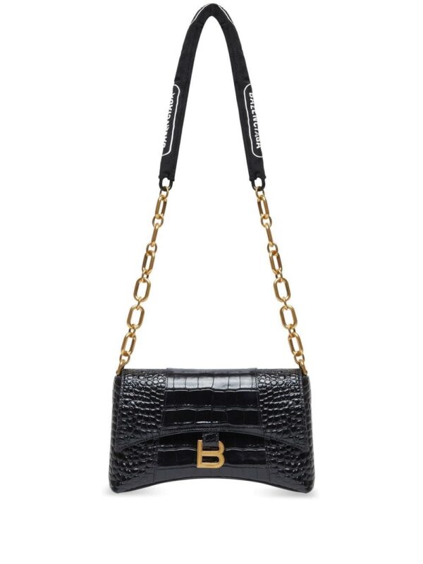 18266785_40331685_1000.jpg Balenciaga Downtown XS crocodile-embossed shoulder bag