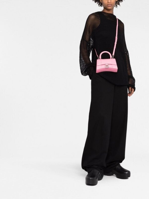 18640976_53539920_1000.jpg Balenciaga Hourglass crocodile-embossed handbag