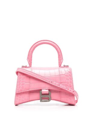 18640976_53539922_1000.jpg Balenciaga Hourglass crocodile-embossed handbag