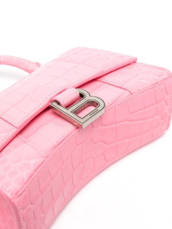 18640976_53539923_1000.jpg Balenciaga Hourglass crocodile-embossed handbag