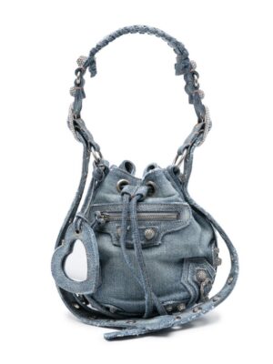 18945302_53758717_1000.jpg Balenciaga XS Le Cagole denim bucket bag