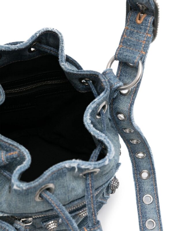18945302_53758749_1000.jpg Balenciaga XS Le Cagole denim bucket bag