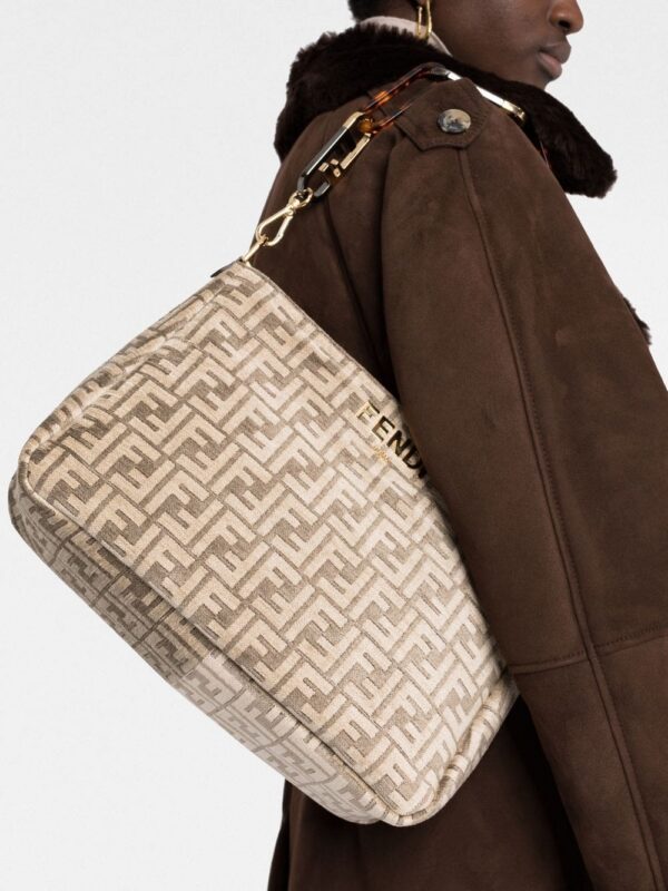 FENDI O'Lock monogram-jacquard shoulder bag