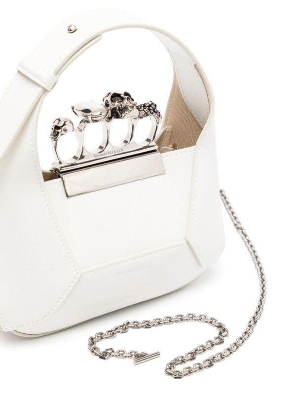 Alexander McQueen Jewelled Hobo leather mini bag