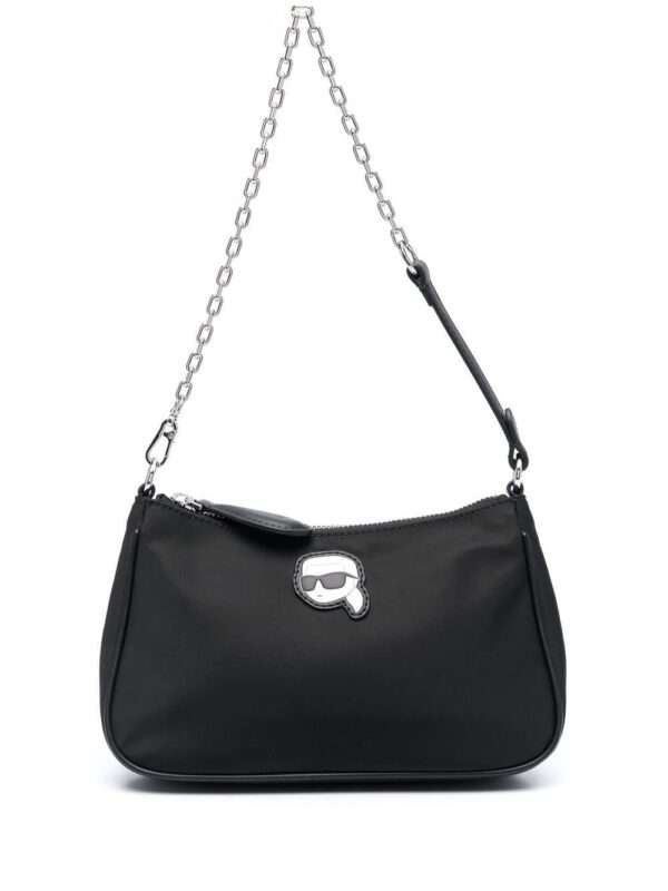19186534_43647500_1000.jpg Karl Lagerfeld Ikonik appliqué-detail shoulder bag