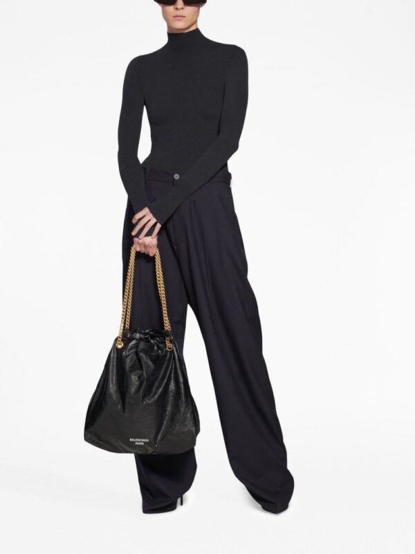 Balenciaga medium Crush leather tote bag